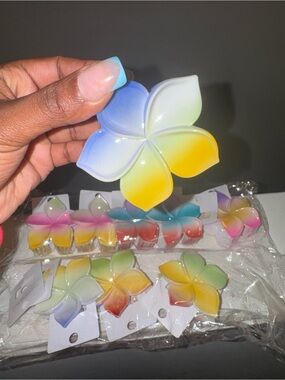 Plumeria Flower Hair Clip